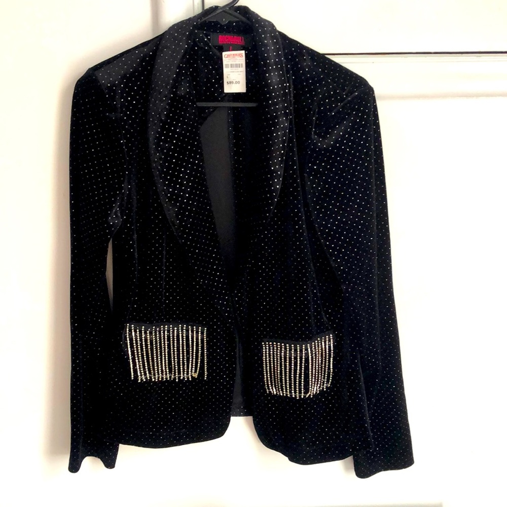 Rock and roll denim blazer jacket. Worn once tags still included.